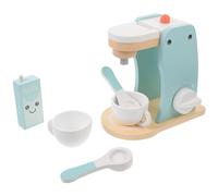 Milisten Machine à Café Bois pour Garçon Fille Coffret Cuisine Garçon Fille Set Café Éducatif pour Tout Petits Développement Créatif et Social Ludique