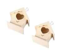 Milisten Maison à Oiseaux Suspendue Mangeoire pour Décoration Extérieure et Intérieure Nichoir Forme Originale avec Corde