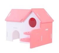 Milisten Maison De Hamster Colorée Habitat à Deux Niveaux pour Petits Animaux comme Hamsters Et Lapins Accessoire Sécurisé avec Bords Arrondis Et Lisse