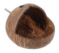 Milisten Maison Oiseaux Coquille De Noix Nichoir pour Cage Nid De Perroquet Lit pour Oiseaux