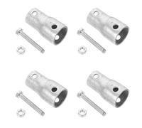 Milisten Manchon de Manivelle en Acier 4 Pcs 8,8 Cm pour Enrouleur de Serrage Manuel - Connecteur Robuste pour Système de Levage de Film - Accessoire de Tube à Rouleau Compatible
