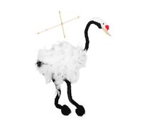Milisten Marionnette à Fil marionnette Oiseau panaches pour Adultes Figure Artisanat de marionnette en Peluche interactif marionnette Marinette Plumes artificielles