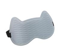 Milisten Masque de Sommeil pour Garçon et Filles 3D en Peluche Ours avec Sangle Ajustable, Masque Occultant Bleu Clair pour Filles et Garçons, pour Siestes, Sommeil et Voyages