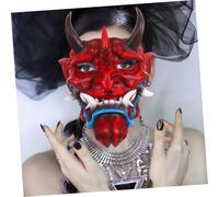 Milisten Masque Oni Démon Effrayant Halloween pour Hommes et Femmes Accessoire Cosplay Terrifiant pour et Fête Costumée