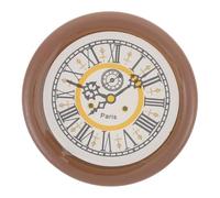 Milisten Mini Horloge Murale Petit horloges murales pour la décoration intérieure Poupée des Stands pendules murales Meuble Mini mobilier de Maison Mini Accessoires de Maison résine Brun