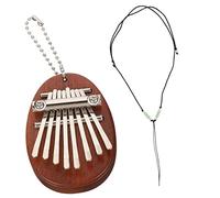Milisten Mini Kalimba Touches Bois avec Lanière Instrument de Musique Portable et pour Débutants et Parfait pour