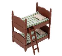 Milisten Mini Lit Jouets Poupée Minuscule Bébé Chambre Mini Maison Accessoires Miniature Lit Lits Superposés pour Lit Miniature Lit Superposé Meubles Mini Lit Superposé Modèle Mini Maison