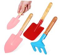 Milisten Mini Outils De Jardinage Set avec Manche Bois Pelle Truelle Et Râteau Multifonction pour Plantation Transplantation Et Entretien du Sol