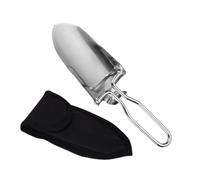 Milisten Mini Truelle De Camping en Acier Inoxydable Léger Outil Utilitaire pour Jardinage Randonnée Et Situations d'urgence avec Pochette De Rangement