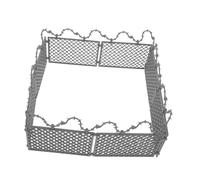 Milisten Miniature Barbed Wire Fence Prop Plastique Durable Garde-Corps de Sécurité pour Diorama Militaire Décor de Prison et Maquettes de Ferme