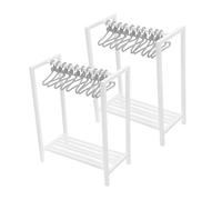 Milisten Miniature Clothes Rack with Hangers for Dolls Dollhouse Realistic Garment Organizer for Displaying and Storing Outfits Enhancing Imaginative Play and Role Playing