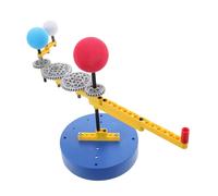 Milisten Modèle à Trois sphères Kits éducatifs pour Enfants Ensemble de système Solaire Aides à l'enseignement des Sciences Outil pédagogique modèle de Terre modèle astronomique Plastique