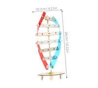 Milisten Modèle Bois DIY Éducatif pour Garçon Fille Outil Scientifique Dapprentissage Génétique Kit de Construction Double pour Enseignement des Sciences