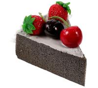 Milisten Modèle de Gâteau Factice aux Fruits Réaliste Décoration de Dessert Artificiel Léger et Résistant Accessoire Photo pour Vitrine Fête de Mariage et Présentation de Pâtisserie