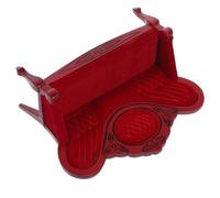 Milisten Modèle de Salon rétro Poupée Maison Petit Fait pour Meubles de canapé Miniatures Mini Meubles modèle de Mini-canapé Meuble Mini canapé mobilier de modèle Miniature éclisse Rouge