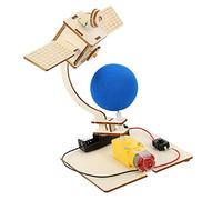 Milisten Modèle de Satellite Artificiel à Assembler pour Garçon et Filles Jouet Éducatif DIY en Bois Projet Scientifique Activité Manuelle Ensemble de 1 Kit