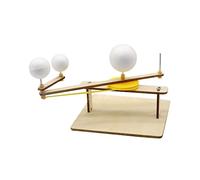 Milisten Modèle Système Solaire Éducatif pour Garçon et Filles 3 Boules Manuel Matériel Pédagogique Activités Astronomiques Enseignement des Sciences Jouet d'apprentissage