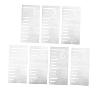 Milisten Modèle Tableau De Croissance Plastique 7 Pièces Pochoir Toise Garçon Et Filles Outil Mesure Hauteur Diy Décoration Murale Jeu Éducatif Garçon Et Filles Lot