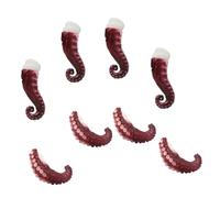 Milisten Modèles de Tentacules de Calmar Artificiels 8Pcs Jouets Farces pour Garçon et Filles Décorations de Fruits de Mer Réalistes et Sûrs Maison Restaurant