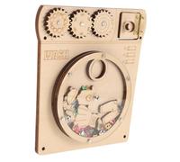 Milisten Montessori Lavage Bois avec Sequins pour Garçon Fille Ans Plateau Dactivités Éducatif DIY avec Accessoires Busy Board Jeu Sensoriel et Créatif pour Développement Motricité Fine