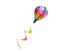 Milisten Montgolfière Arc-Ciel Girouette Suspendue Rotation Tourbillon Éolien Décoration pour Jardin Extérieur Couleur Aléatoire