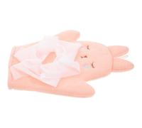 Milisten Moufles de Bain pour Bébé Fille en Polyester Rose à Double Face, Exfoliant Doux Motif Lapin, Faciles à Transporter pour Nettoyage Corporel