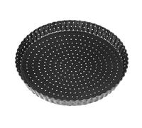 Milisten Moule à Pizza Antiadhésif Grand Format 23 CM Charnière et Fond Perforé pour Cuisson au Four