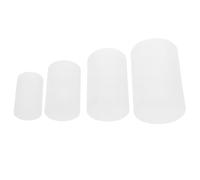 Milisten Moule Cylindrique en Silicone Réutilisable 4 Pièces pour Bougies Parfumées, Fabrication de Savonnette et Résine Époxy - Moules DIY pour Loisirs Créatifs et Art Décoratif