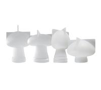 Milisten Moule en Silicone Réutilisable pour Décoration de Champignons DIY, Lot de 4 Pièces Flexibles et Souples, pour Moulage Époxy, Loisirs Créatifs et Créations Artisanales