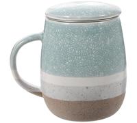 Milisten Mug en Céramique Portable 350 Ml Filtre pour Infusion de Thé, Adapté pour Maison, Café, Restaurant et Moments de Détente