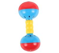 Milisten Musical Double Tête pour Bébés Portatif Léger Plastique Doux pour Peau Délicate Stimulation Sensorielle Coordination des Poignets Usage Garderie Jeu Éveil Couleur Aléatoire