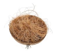 Milisten Nid Coquille De pour Perroquets Accessoire Naturel De Reproduction pour Oiseaux pour Cages Et Nicheurs Et à Oiseaux
