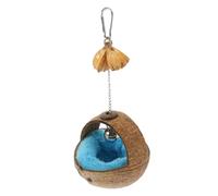 Milisten Nid De pour Oiseaux Maison Oiseau Suspendue Cage à Oiseaux Coquille De Noix De Lit Décoratif pour Animal