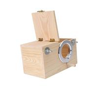 Milisten Nid Oiseau Bois Massif De Pin Maison Oiseau pour Décoration De Jardin Extérieur Nichoir avec Clapet Métal Plaqué