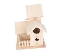 Milisten Nid Oiseau Bois Suspendu Nichoir pour Perroquets pour Élevage Oiseaux Décoration Intérieure