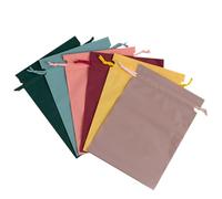 Milisten Organisateur de Valise Étanche Lot de 6 Paquet à Cordon pour Chaussures et Vêtements Pochettes Portables Multifonctionnelles pour Voyage et Camping Couleur Aléatoire