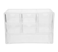 Milisten Organisateur Tiroir Transparent Empilable Grand Format pour Maquillage, Bijoux et Papeterie, Boîte Rangement Bureau Multifonctionnelle, pour Cosmétiques et Petits Objets,