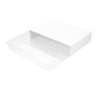 Milisten Organiseur de Bureau Caché Bureau, ABS Blanc, Merci Enseignants | Rangement Adhésif pour Lunettes et Cosmétiques, Trois Stickers Inclus, pour Étudiants et Bureau