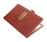Milisten Organiseur de Reçus pour Entreprises en Cuir Pu Marron avec Serrure à Combinaison, 48 Chèques et 24 Emplacements Cartes, Design Portable pour Gestion des Documents Financiers