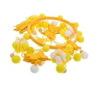 Milisten Ornement lit de bébé suspendu au vent de vent support pour mobile bébé jouets de berceau mobiles de crèche Jouets pour poussette bourrage papier Yellow