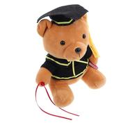 Milisten Ours en Peluche Souvenir De La Saison De Remise des Diplômes Animal en Peluche Accessoire De Remise des Diplômes Poupée Diplômée Célibataire Ours en Coton PP
