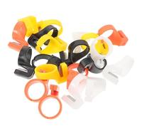 Milisten Outil de Coupe-fil pour Couture Bague 20 Pcs, Coupe-ligne Portable pour Broderie et Tricot, Anneaux de Coupe en Plastique Multicolores Adaptés Loisirs Créatifs