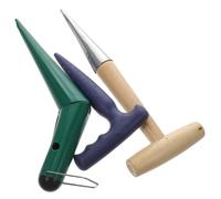 Milisten Outils de Jardinage de Outils de Perforation Acier Inoxydable avec Poignées pour Semis et Plantation de Jardin Fiable et Pratique pour Creuser des Trous