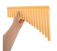 Milisten Pan Flûte Étudiante Tubes Jaune Instrument Chinois Traditionnel Pour Débutants Flûte Portable Pour Concerts Scolaires Et Pratique Plein Air