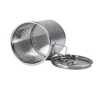 Milisten Panier à Épices Acier Inoxydable pour Cuisine Filtre à Saumure Ménager et Pratique avec Crochet Long pour Cuisson et Infusion Dassaisonnements