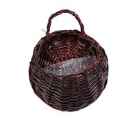 Milisten Panier à Fleurs Tissé Paille Murale pour Décoration Intérieure et Balcon Oeuvre pour Plantes Fleurs Fraîches et Artificielles