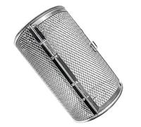 Milisten Panier à Grillades en Acier Inoxydable 12x23cm Panier à Friture pour Barbecue Et Four Accessoire Cuisine Rotatif Cuisson Uniforme pour Noix Et Légumes