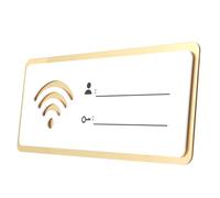 Milisten Panneau Mural Blanc Réinscriptible Facile à Utiliser en Acrylique Wi-fi pour Décoration de Toilettes ou Lieux Touristiques