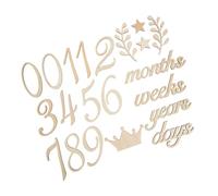 Milisten Panneaux Pour Naissance Cartes De Naissance Calendrier Mensuel Décoration Fête Prénatale