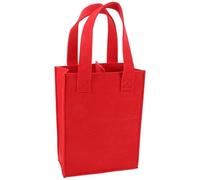 Milisten Paquet à Vin en Feutre pour 2 Bouteilles Séparateur, Dimensions 24X18X8,5 CM, Poignée Renforcée, Paquet Réutilisable pour Transport et Rangement à Domicile